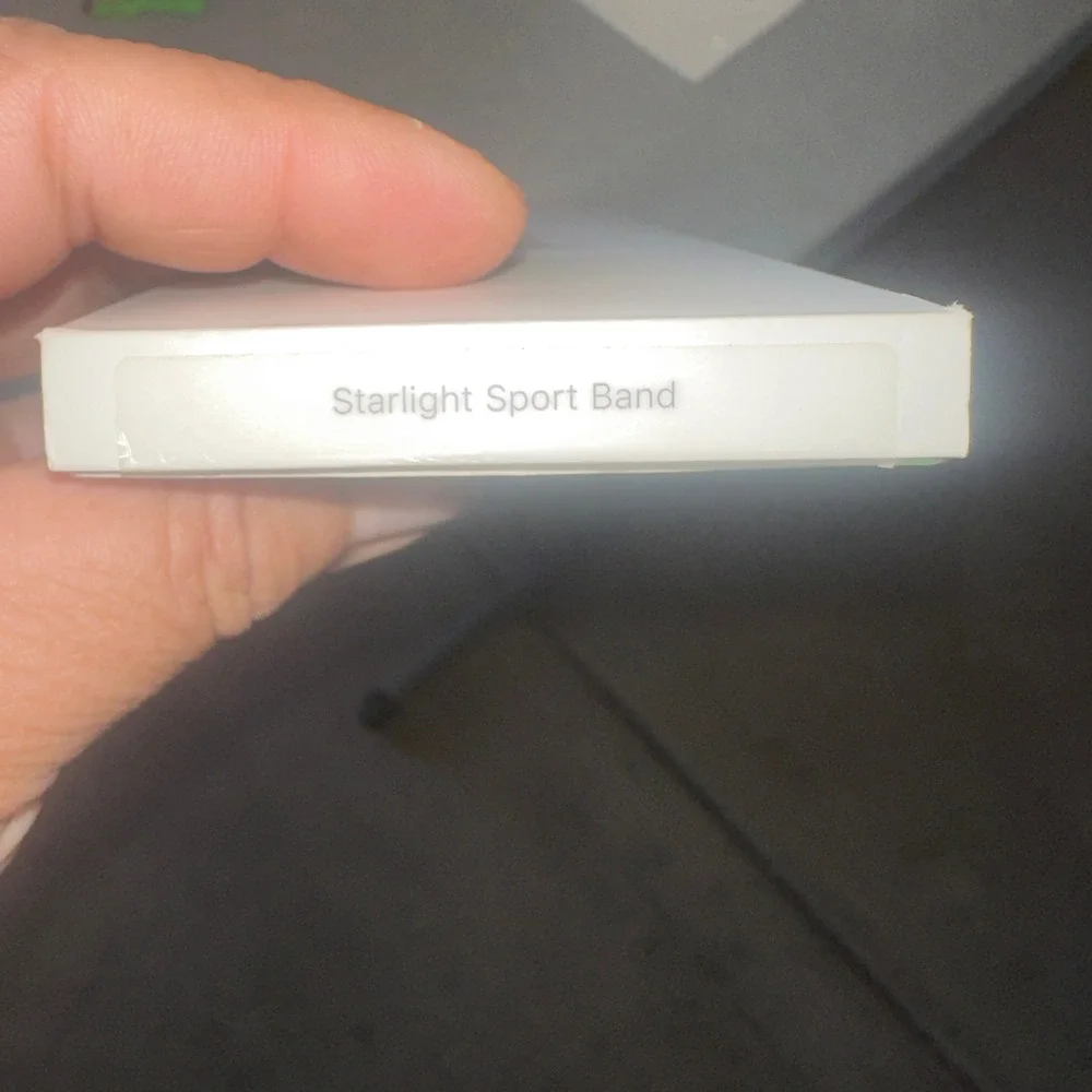 Apple Watch Sport Band 41mm Starlight Stainless Steel Pin‎ S/M M/L New